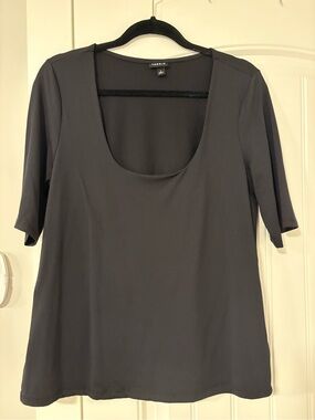 torrid Black Scoop Neck Short Sleeve Top